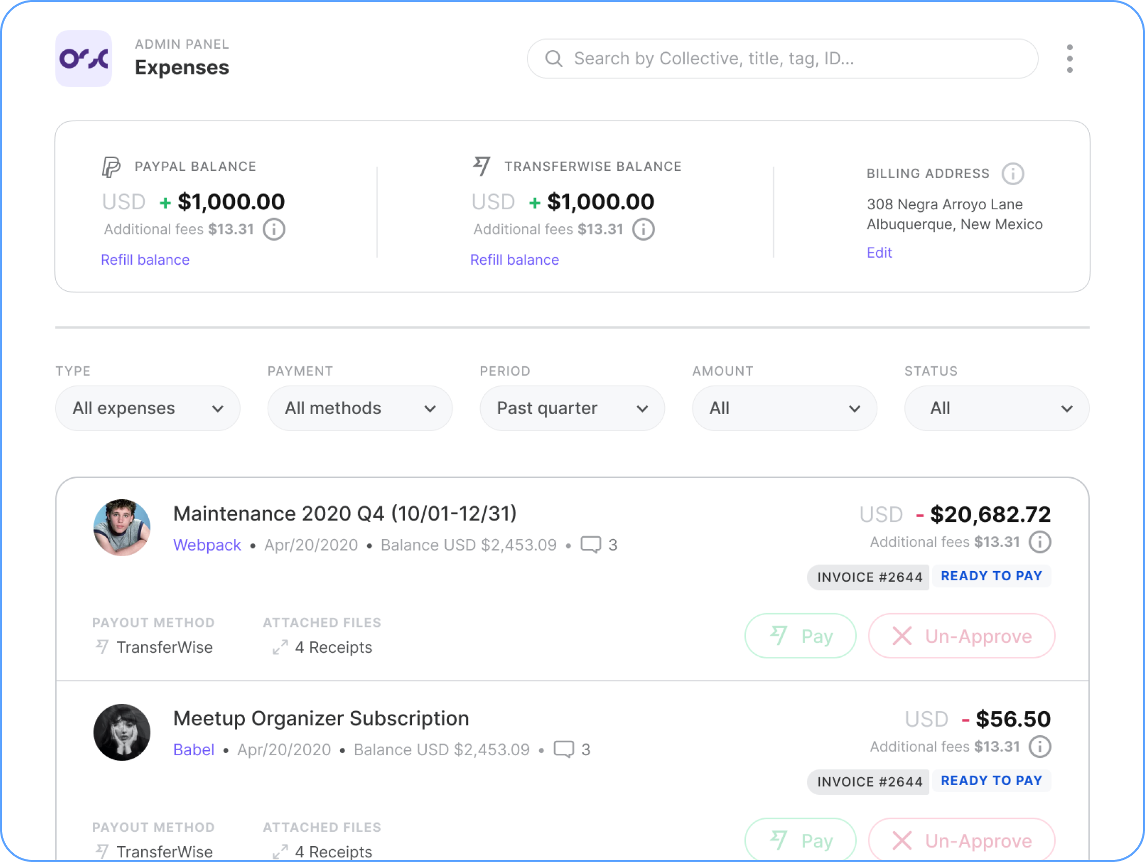 Easy expense management Illustration